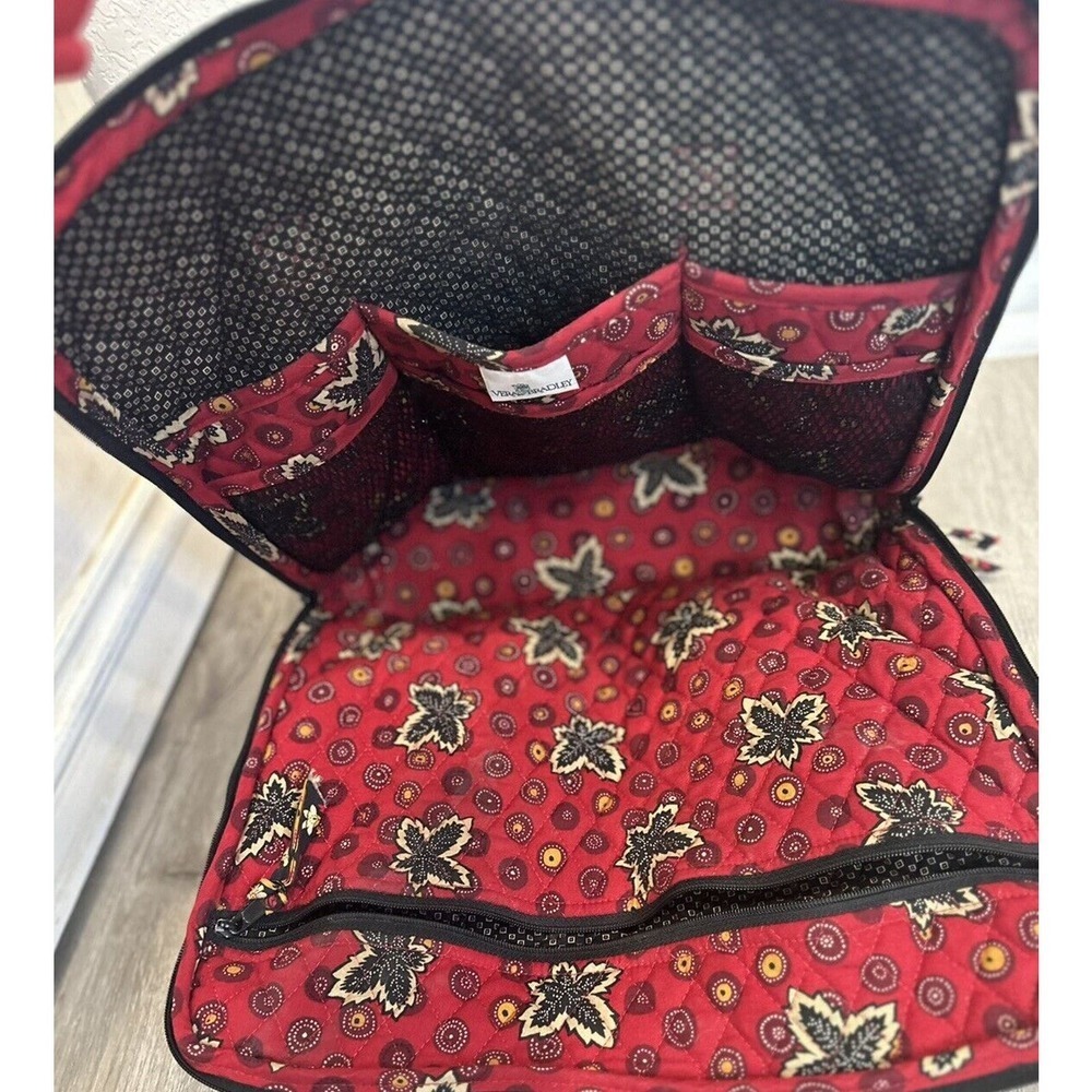 Large Vera Bradley Shoulder‎ Bag Retired Red Coin Pattern - Picture 5 of 7